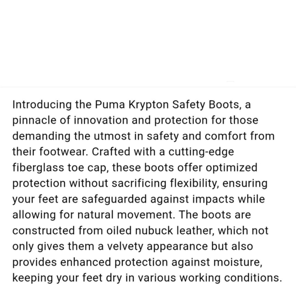 Puma Krypton Safety Boots Anti Static ESD Men's Size 9 - Picture 9 of 11